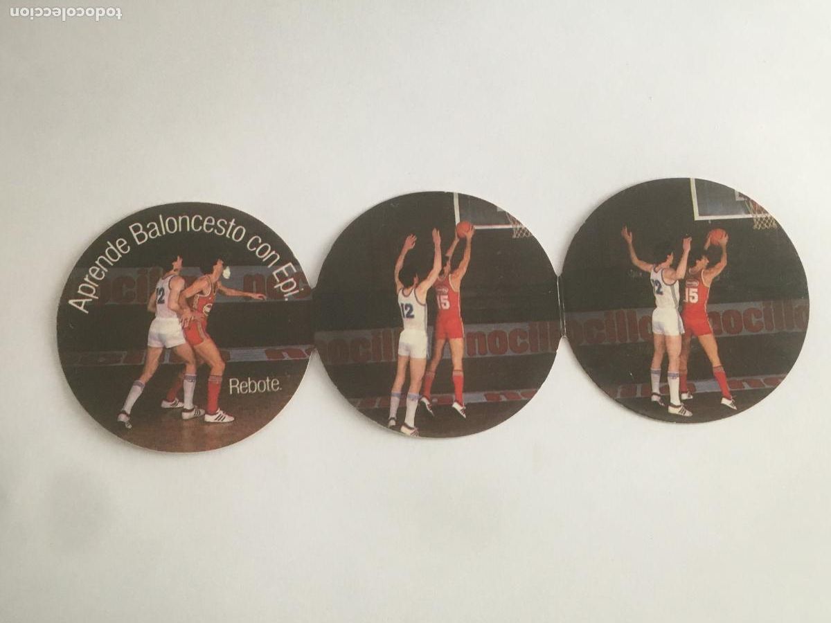 Coleccionismo deportivo: nocilla aprende baloncesto con epi cromo nunca pegado