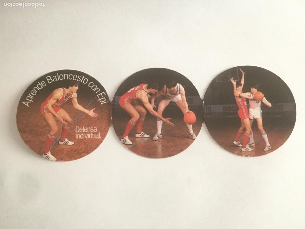 Coleccionismo deportivo: nocilla aprende baloncesto con epi cromo nunca pegado