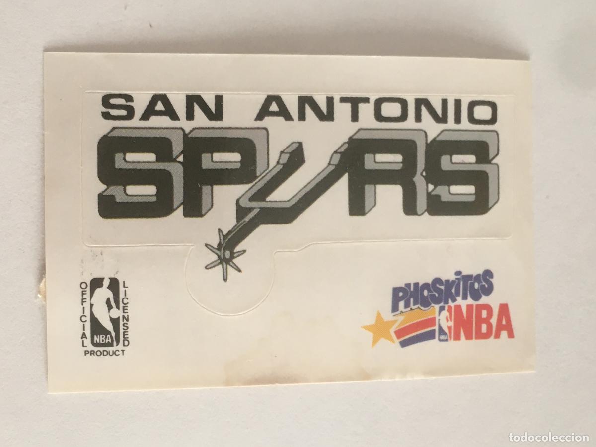 Coleccionismo deportivo: Phoskitos NBA escudo san antonio spurs cromo n&ordm; 24 nunca pegado