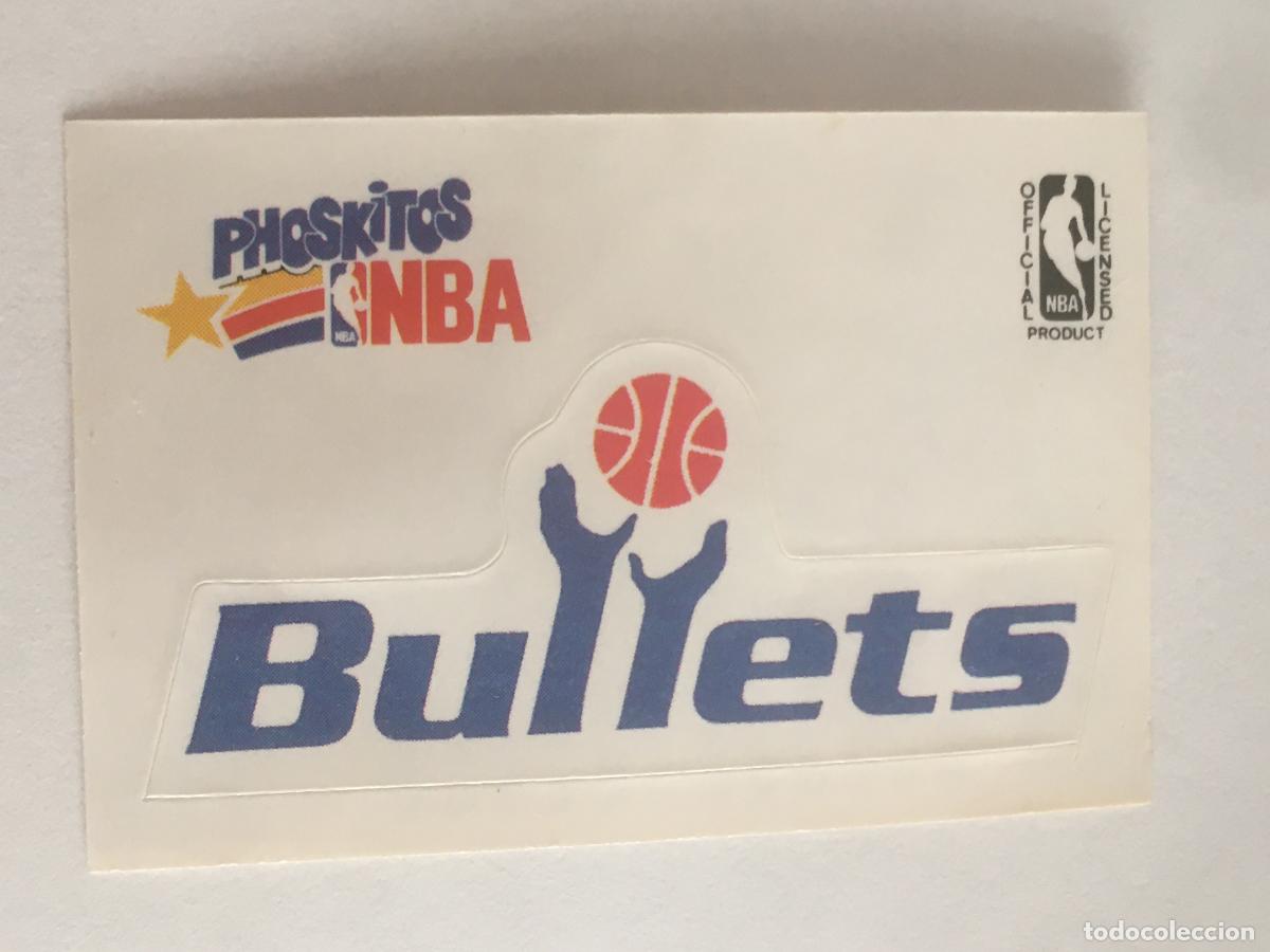 Coleccionismo deportivo: Phoskitos NBA escudo bullets cromo n&ordm; 27 nunca pegado