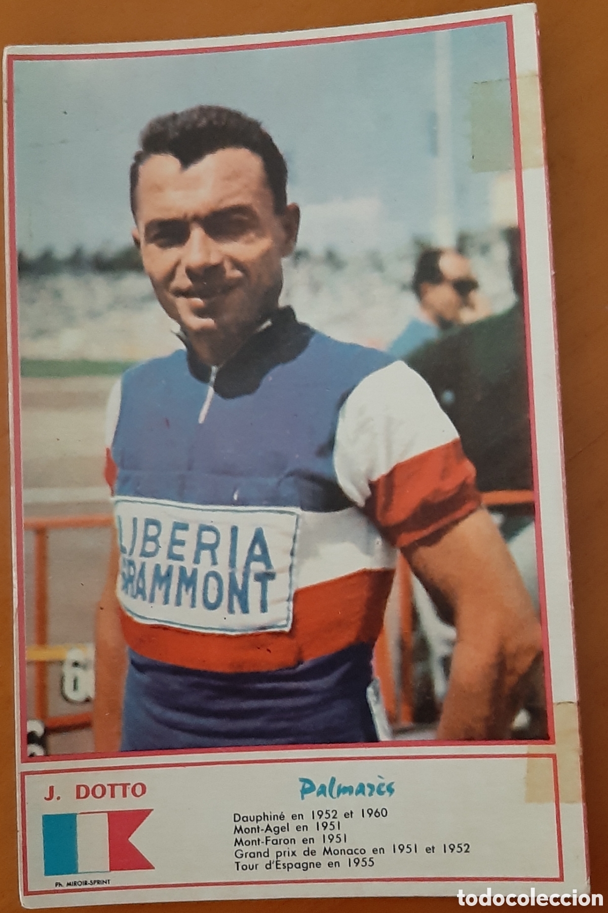 Coleccionismo deportivo: Cromo ciclismo tama&ntilde;o postal. A&ntilde;os 60. J. Dotto. R10075