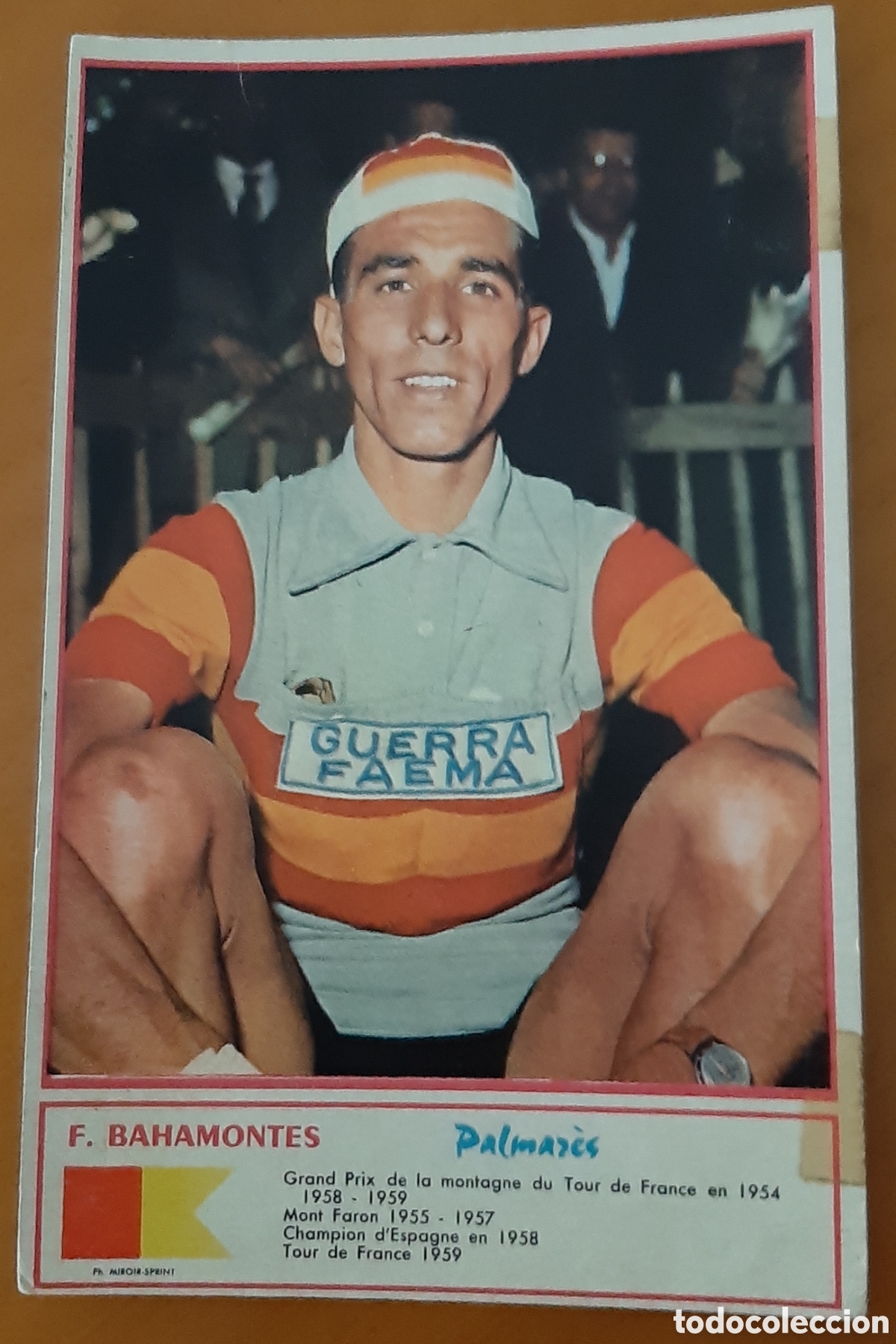 Coleccionismo deportivo: Cromo ciclismo tama&ntilde;o postal. A&ntilde;os 60. F. Bahamontes. R10080