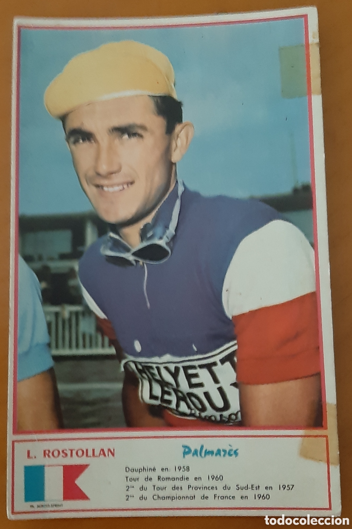 Coleccionismo deportivo: Cromo ciclismo tama&ntilde;o postal. A&ntilde;os 60. L. Rostollan. R10081