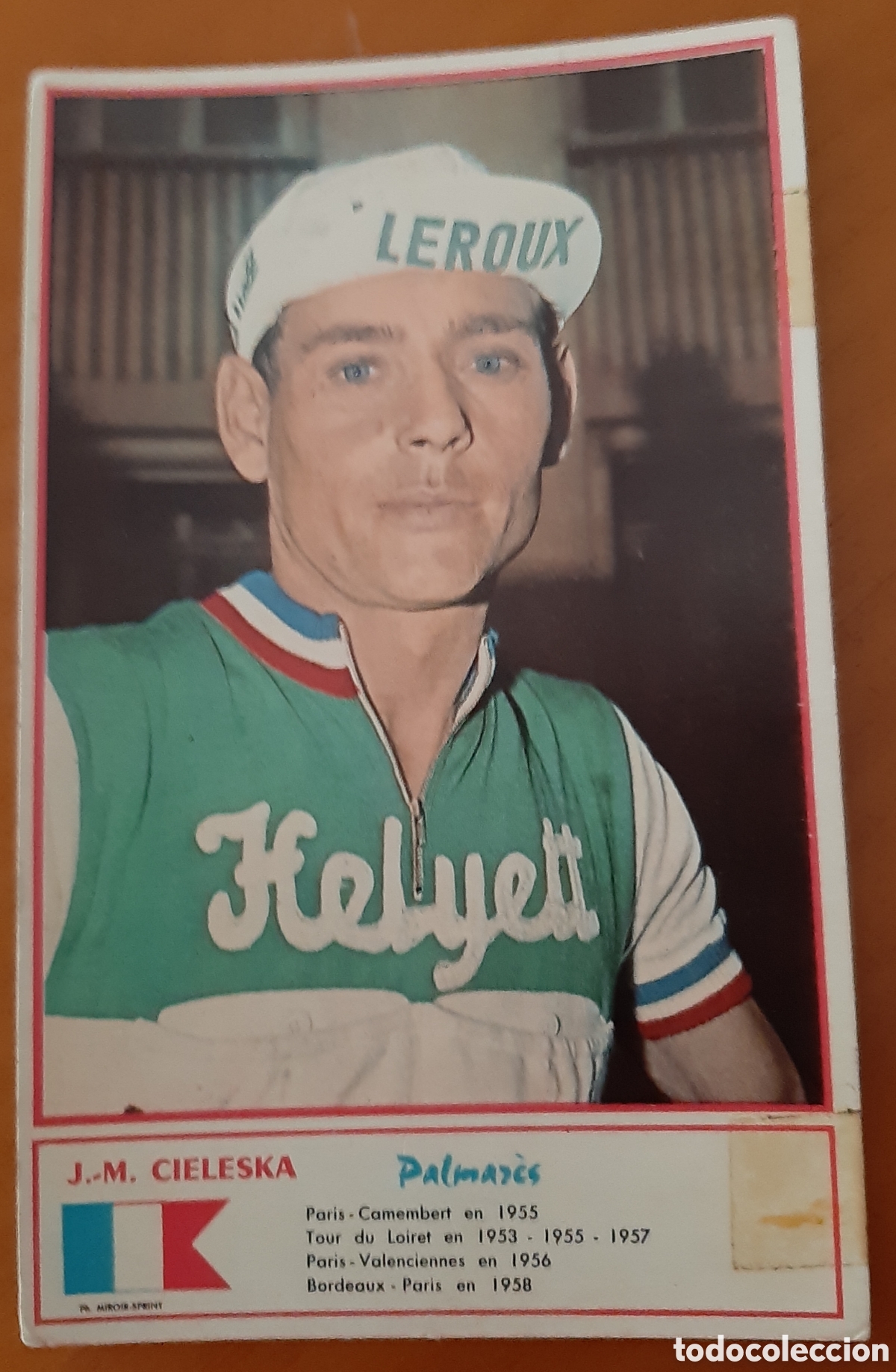 Coleccionismo deportivo: Cromo ciclismo tama&ntilde;o postal. A&ntilde;os 60. J. M. Cieleska. R10083