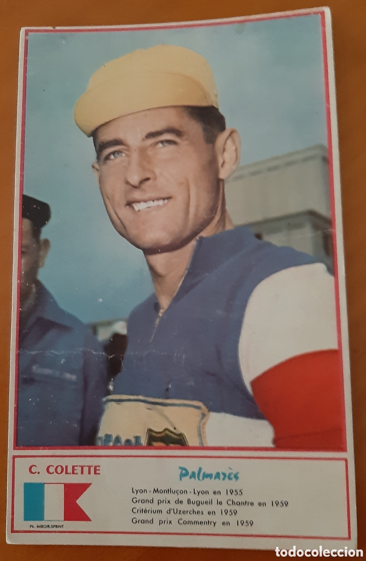 Coleccionismo deportivo: Cromo ciclismo tama&ntilde;o postal. A&ntilde;os 60. C. Colette. R10088