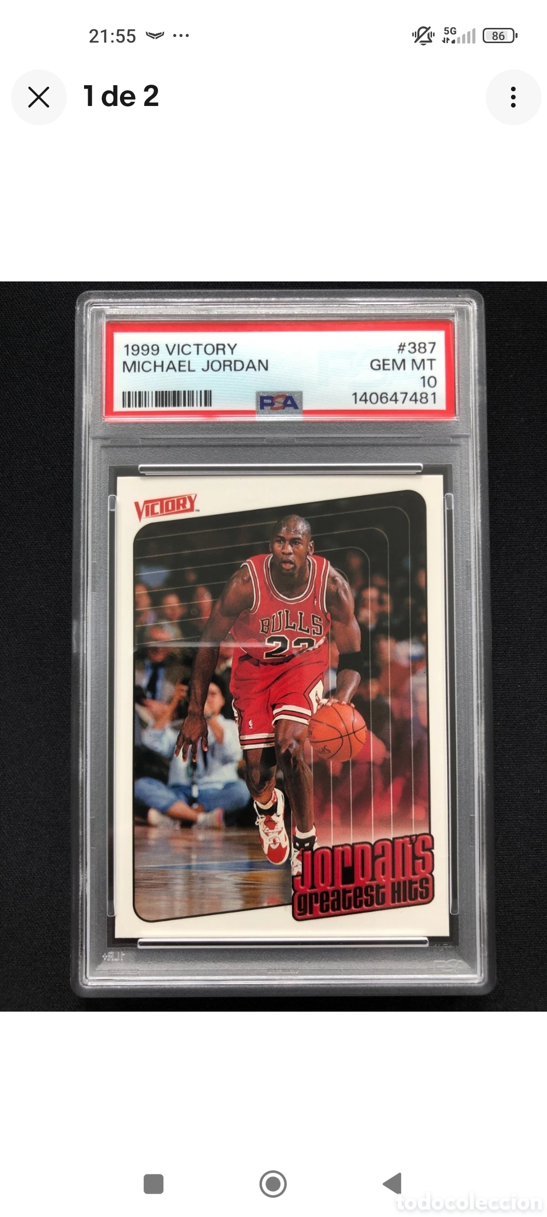 Coleccionismo deportivo: Michael Jordan psa 10