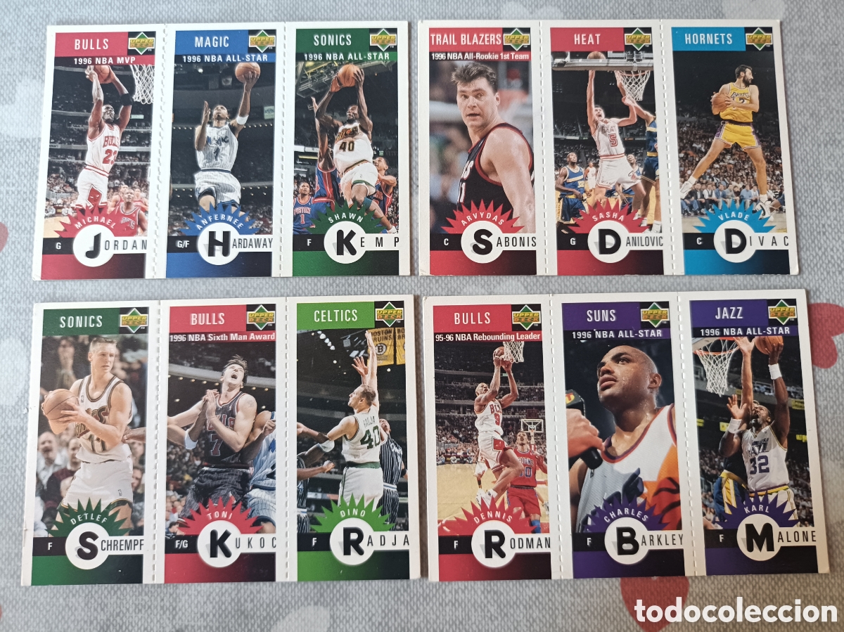 Coleccionismo deportivo: MBA UPPER DECK 1966 SERIE M Jordan, Barkley, Rodman, Kukoc, ....