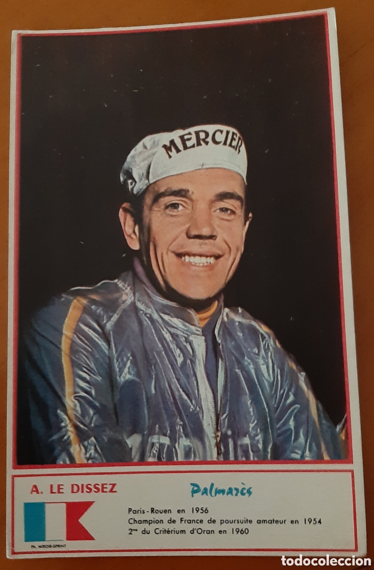 Coleccionismo deportivo: Cromo ciclismo tama&ntilde;o postal. A&ntilde;os 60. A. Le Disset. R10094