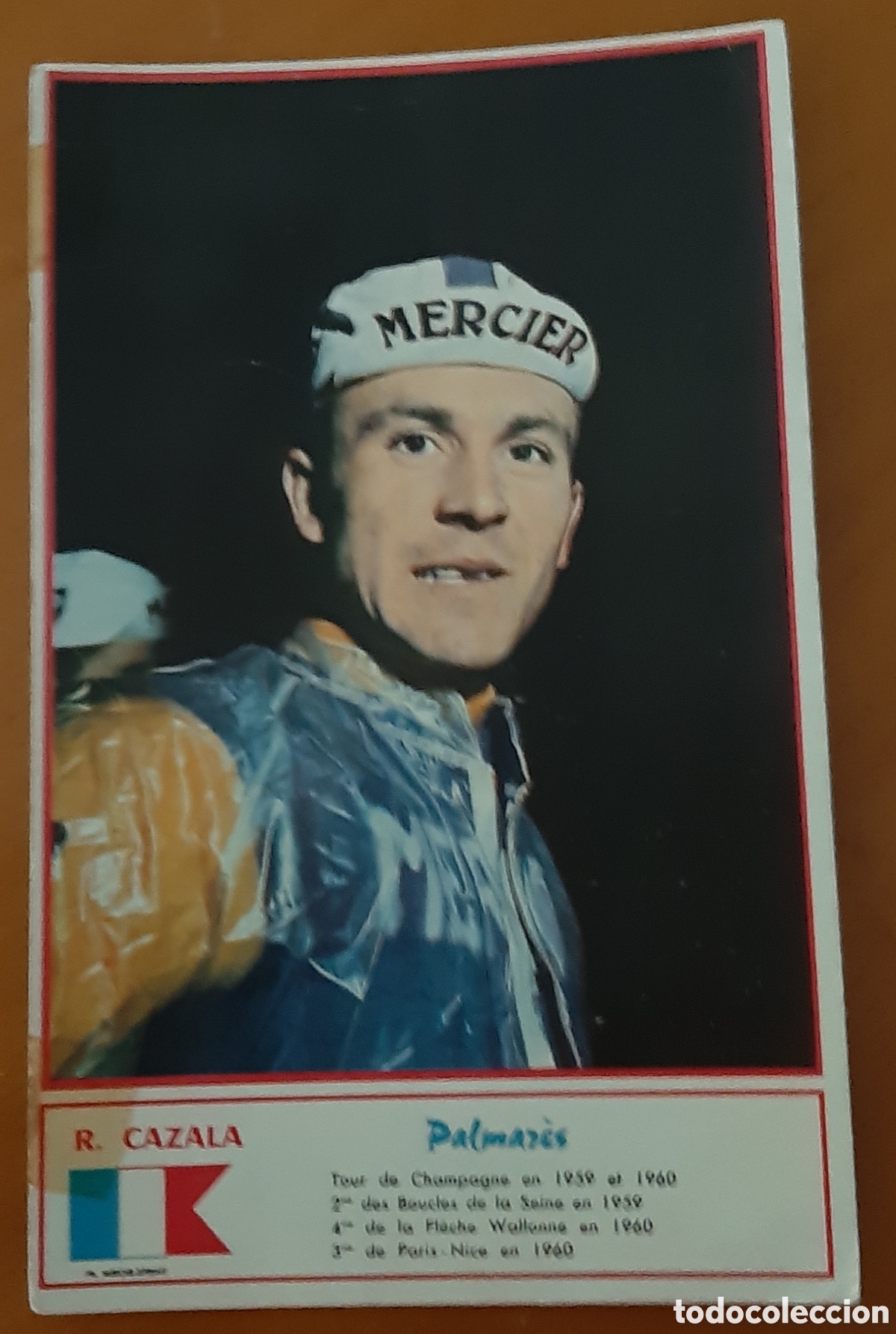 Coleccionismo deportivo: Cromo ciclismo tama&ntilde;o postal. A&ntilde;os 60. R. Cazalla. R10096