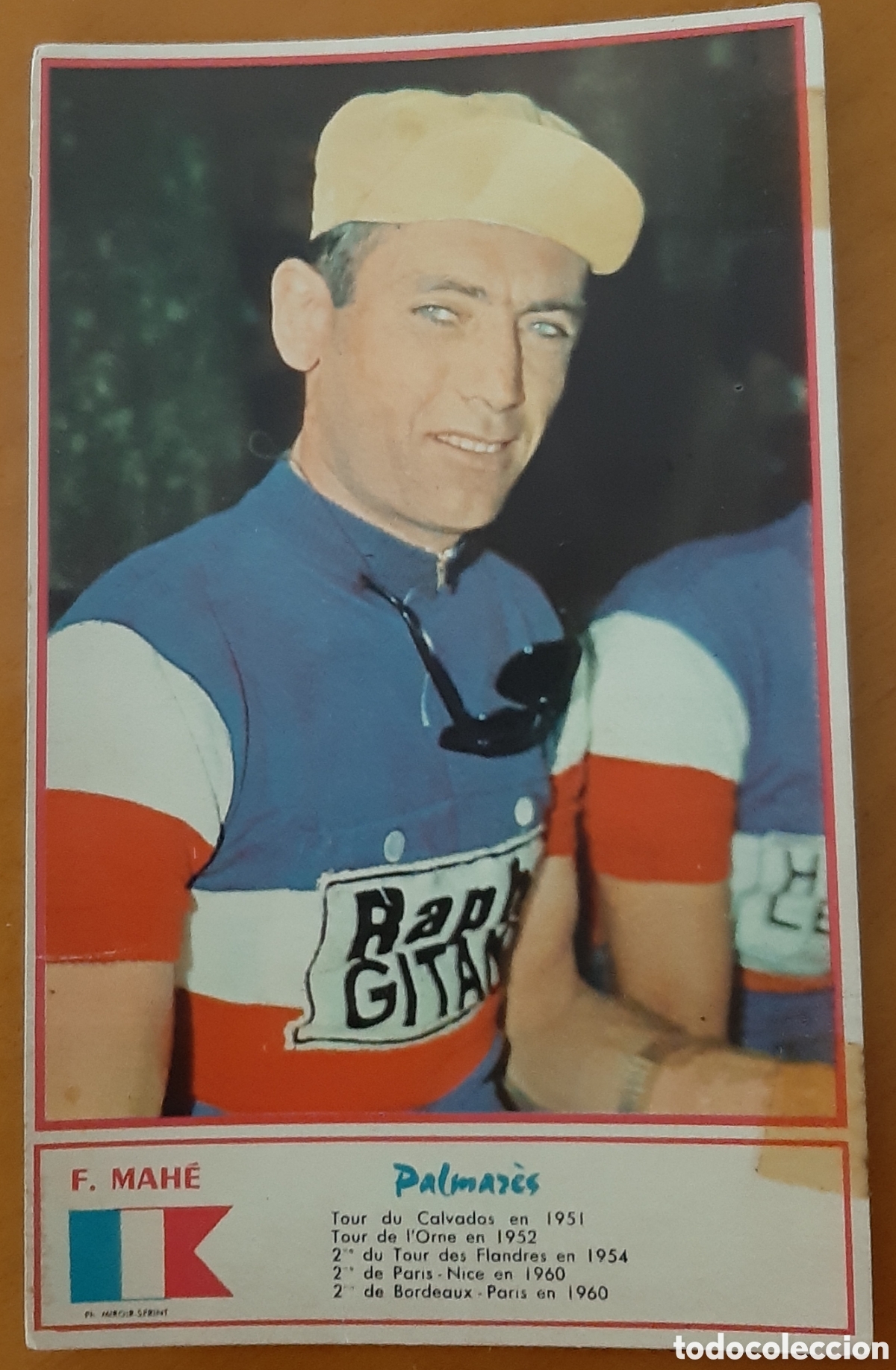 Coleccionismo deportivo: Cromo ciclismo tama&ntilde;o postal. A&ntilde;os 60. F. Mahe. R10097