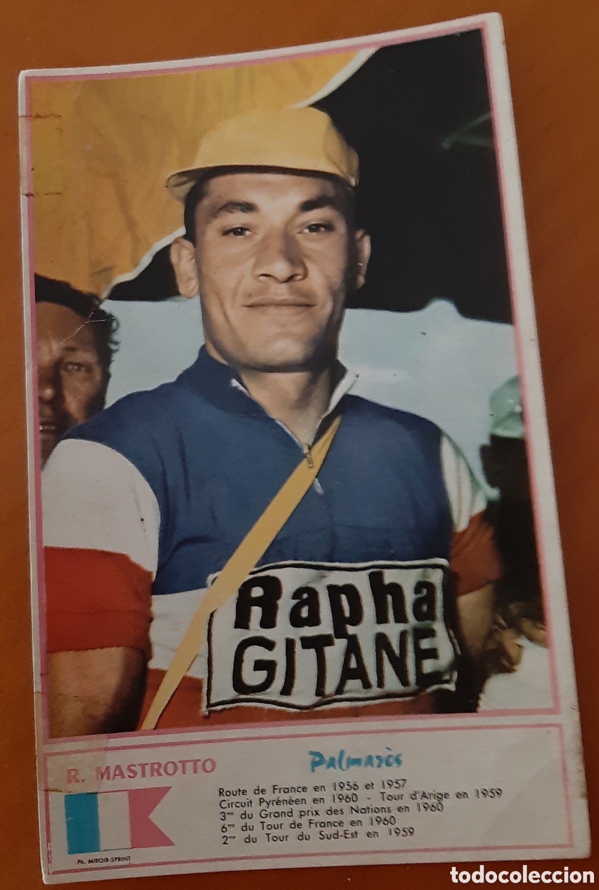 Coleccionismo deportivo: Cromo ciclismo tama&ntilde;o postal. A&ntilde;os60. R. Mastrotto. R10103