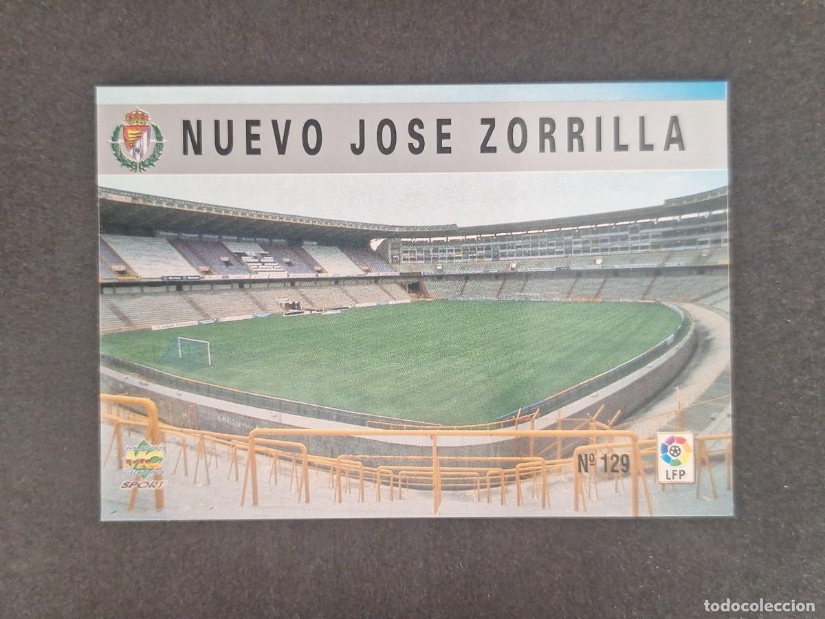 Coleccionismo deportivo: L1 ESTADIO NUEVO JOSE ZORRILLA REAL VALLADOLID 129 MUNDICROMO LAS FICHAS DE LA LIGA 1997/1998 97 98