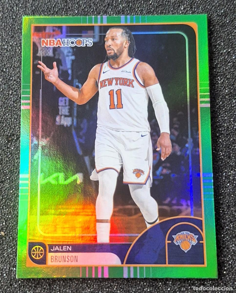 Coleccionismo deportivo: Jalen Brunson New York Knicks Topps NBA Hoops 2025-26 Basketball Green