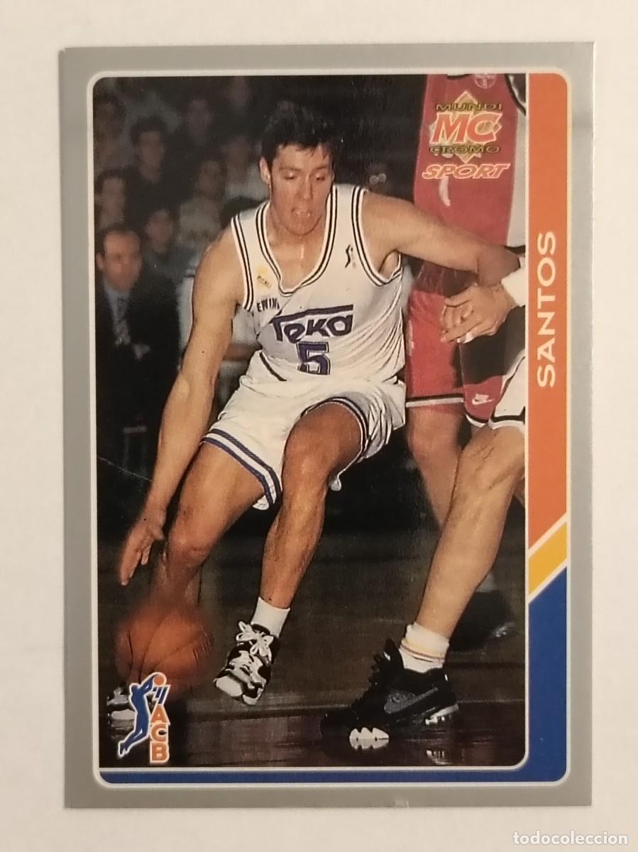 Coleccionismo deportivo: #4 SANTOS (REAL MADRID) BALONCESTO FICHAS ACB 95 MUNDICROMO MC