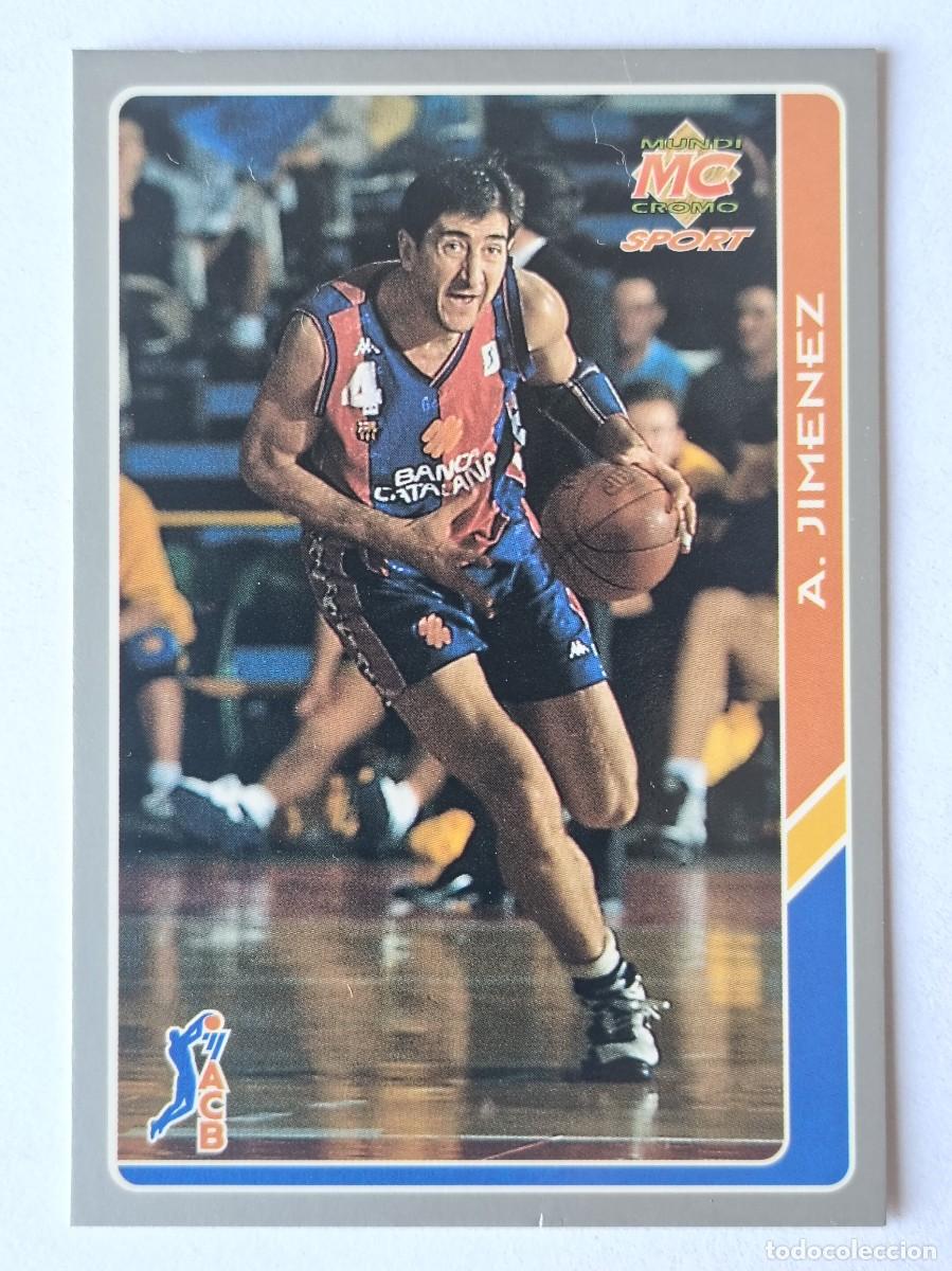 Coleccionismo deportivo: #15 ANDRES JIMENEZ (F.C. BARCELONA) BALONCESTO FICHAS ACB 95 MUNDICROMO MC