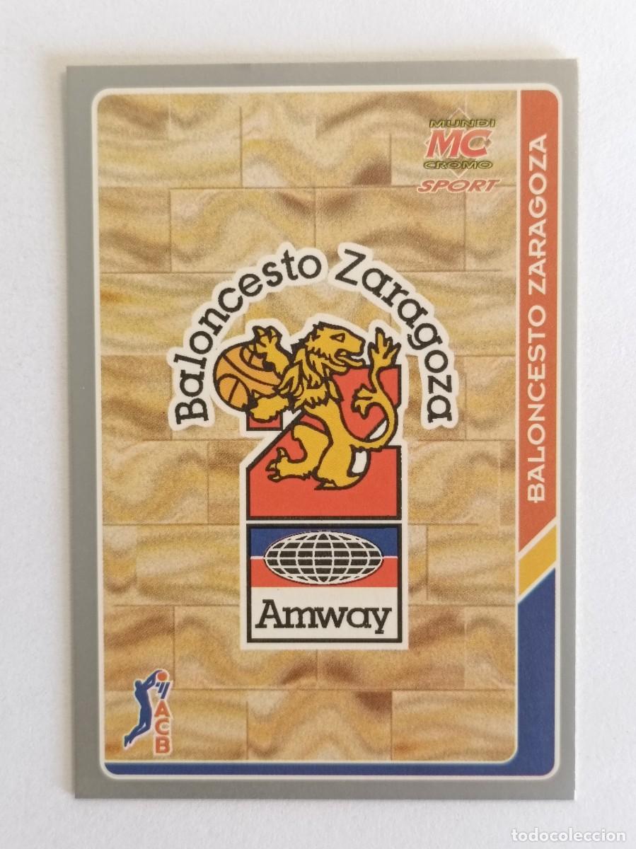Coleccionismo deportivo: #61 ESCUDO (AMWAY ZARAGOZA) BALONCESTO FICHAS ACB 95 MUNDICROMO MC