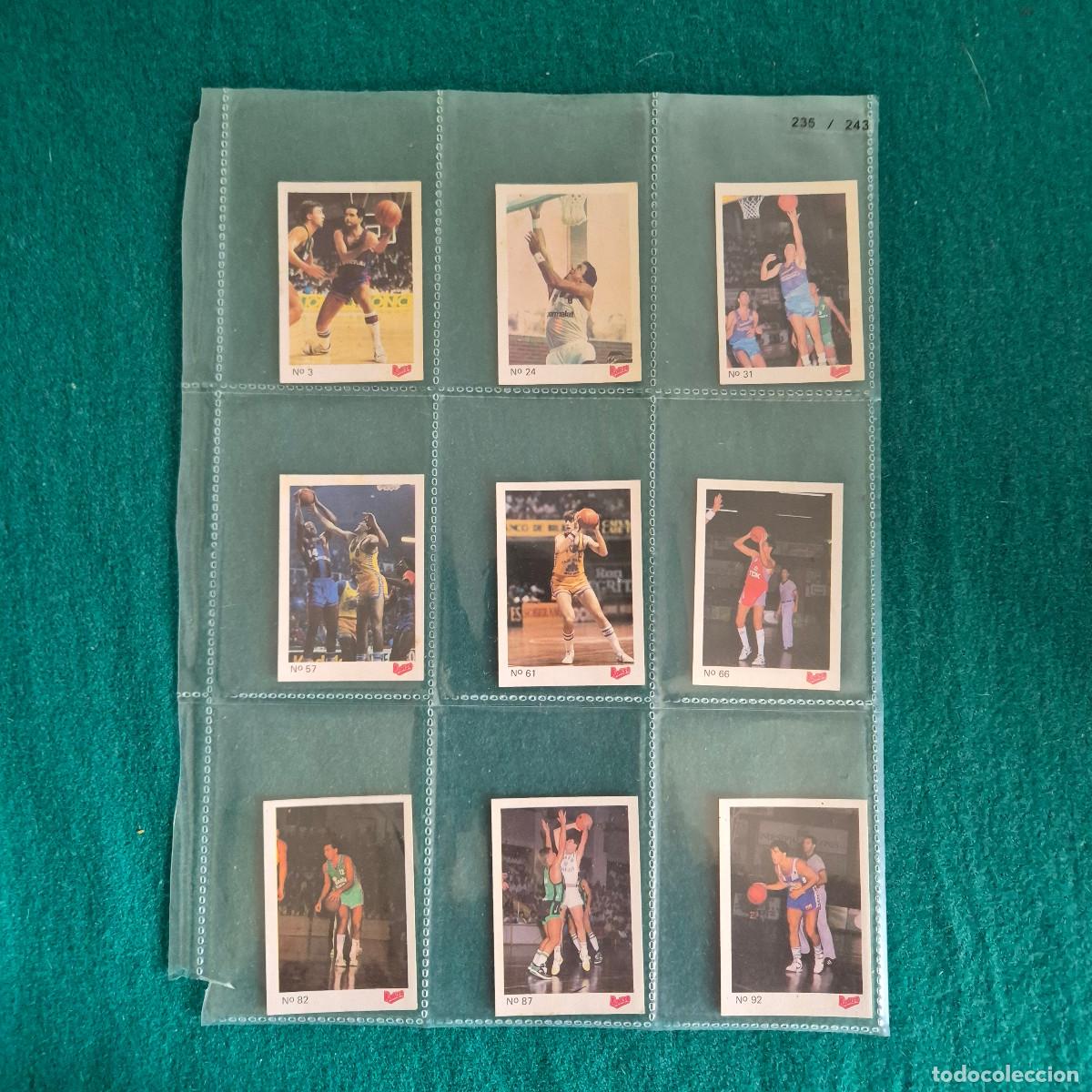 Coleccionismo deportivo: 9 cromos de baloncesto de Kalise a&ntilde;o 1987