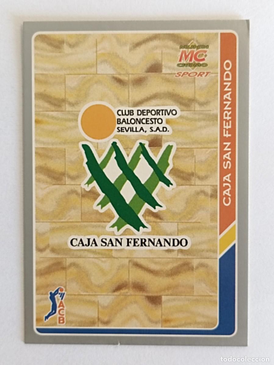 Collezionismo sportivo: #82 ESCUDO (CAJA SAN FERNANDO) BALONCESTO FICHAS ACB 95 MUNDICROMO MC