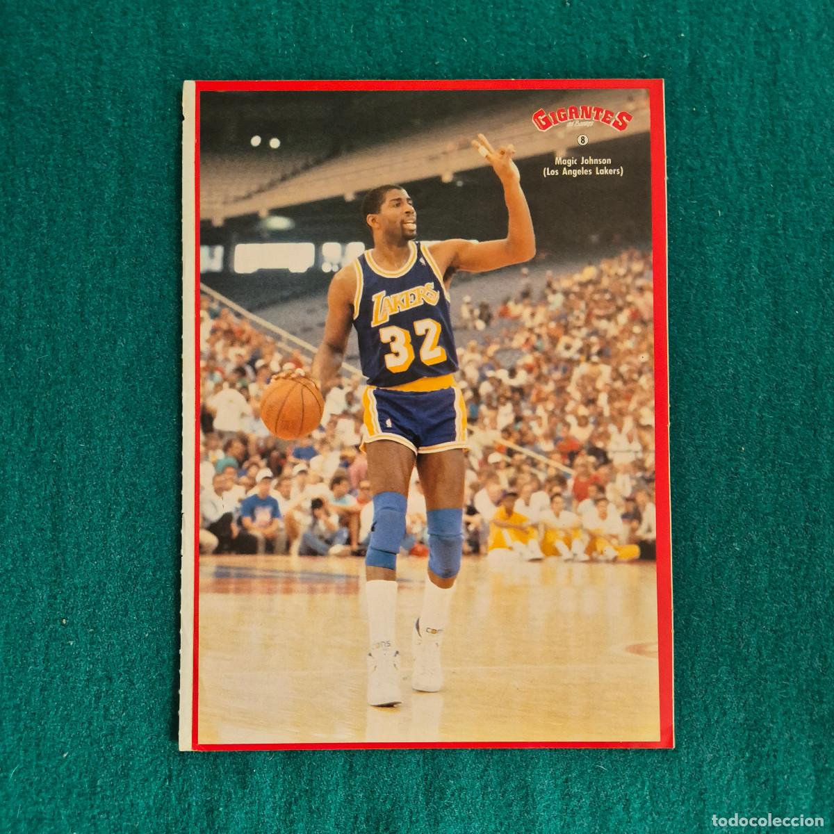 Coleccionismo deportivo: CROMO N&ordm; 8 MAGIC JOHNSON (LOS ANGELES LAKERS) GIGANTES DEL BASKET