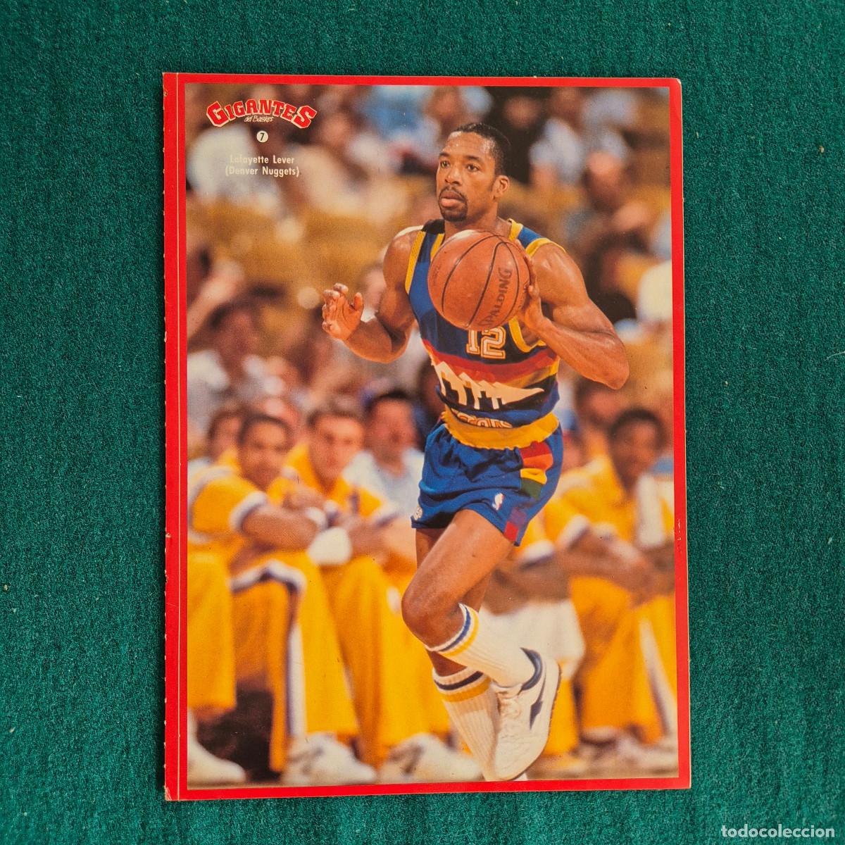Coleccionismo deportivo: GIGANTES DEL BASKET 1988 Y LAFAYETTE LEVER -SIN PEGAR - N&ordm; 7 -DANVER NUGGETS