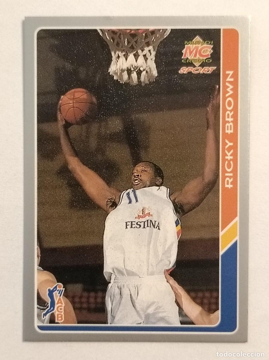 Coleccionismo deportivo: #114 RICKY BROWN (FESTINA ANDORRA) BALONCESTO FICHAS ACB 95 MUNDICROMO MC