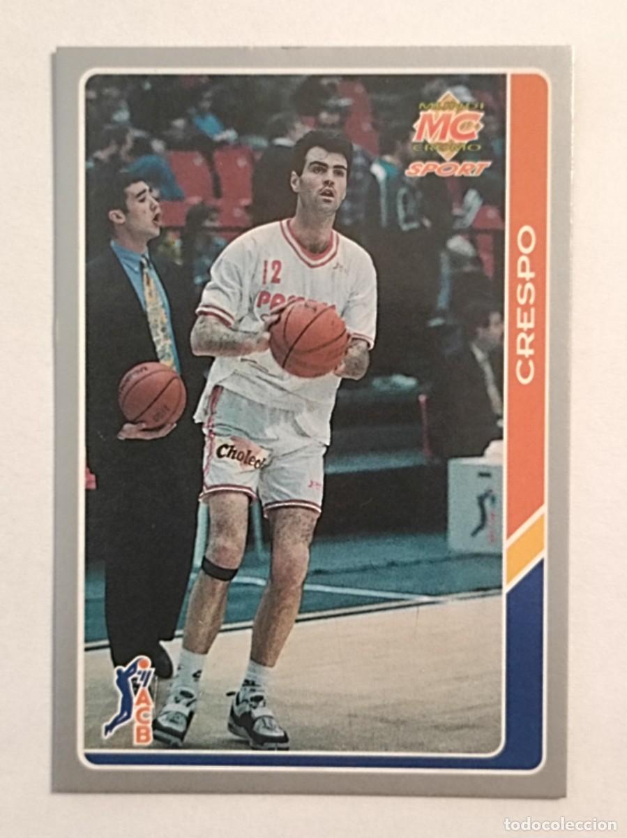 Collezionismo sportivo: #133 CRESPO (VALENCIA BASKET) BALONCESTO FICHAS ACB 95 MUNDICROMO MC