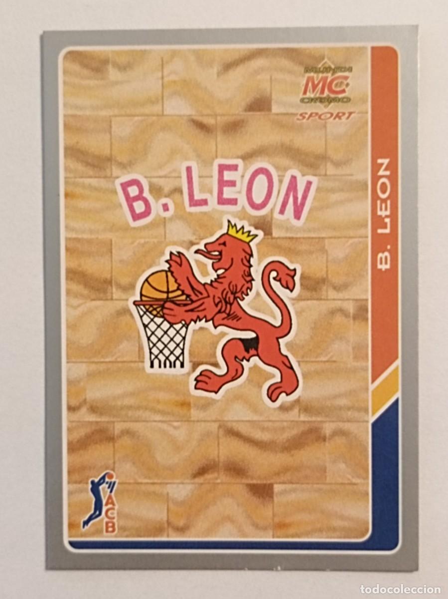 Coleccionismo deportivo: #136 ESCUDO (BALONCESTO LEON) BALONCESTO FICHAS ACB 95 MUNDICROMO MC