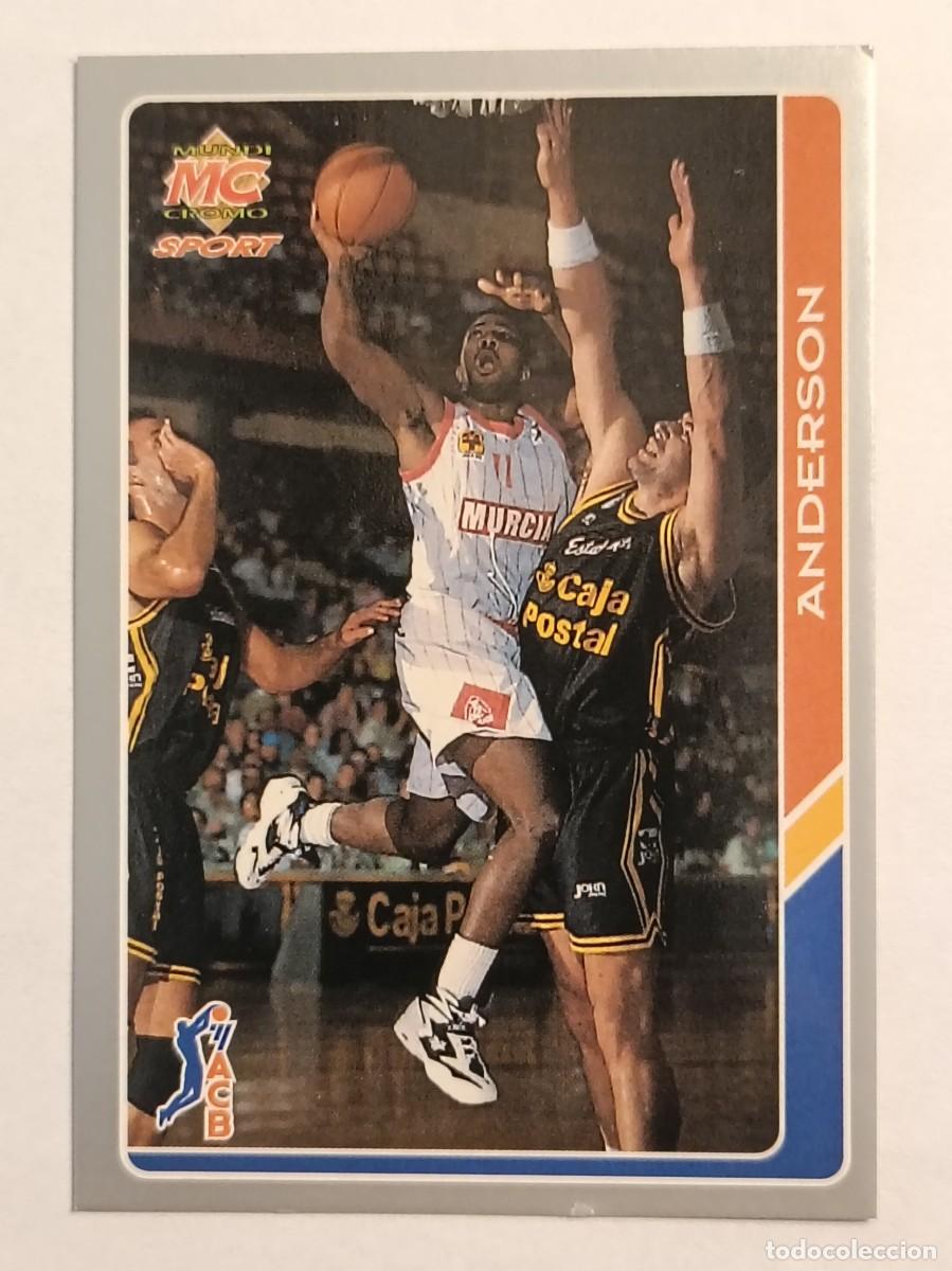 Coleccionismo deportivo: #165 ANDERSON (C.B. MURCIA) BALONCESTO FICHAS ACB 95 MUNDICROMO MC