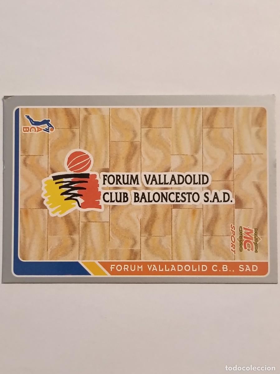 Coleccionismo deportivo: #172 ESCUDO (FORUM VALLADOLID) BALONCESTO FICHAS ACB 95 MUNDICROMO MC