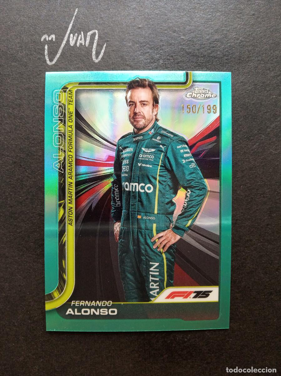 Coleccionismo deportivo: NUMERADA A #/199 FERNANDO ALONSO ASTON MARTIN ARAMCO FORMULA ONE &reg; F1 TEAM TOPPS CHROME 2025 25