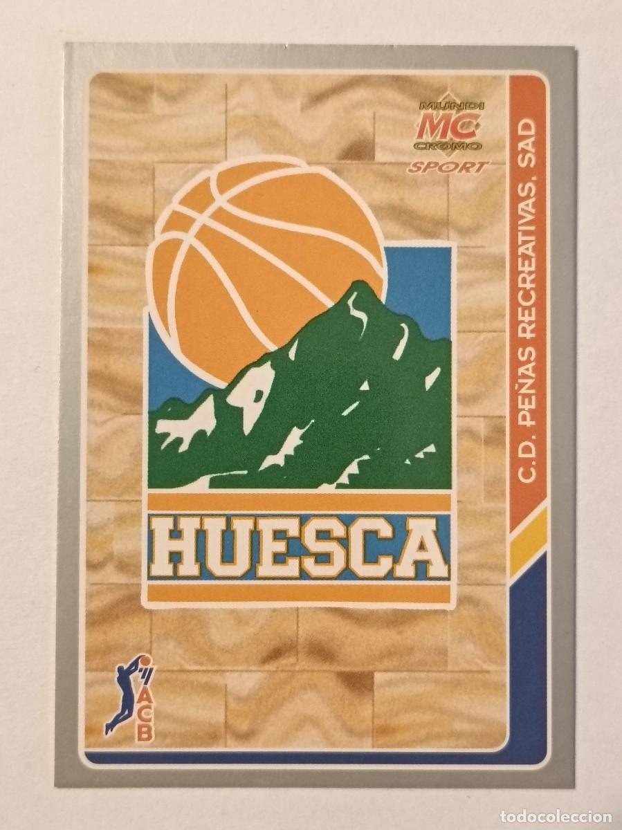 Coleccionismo deportivo: #181 ESCUDO (PE&Ntilde;AS RECREATIVAS HUESCA) BALONCESTO FICHAS ACB 95 MUNDICROMO MC