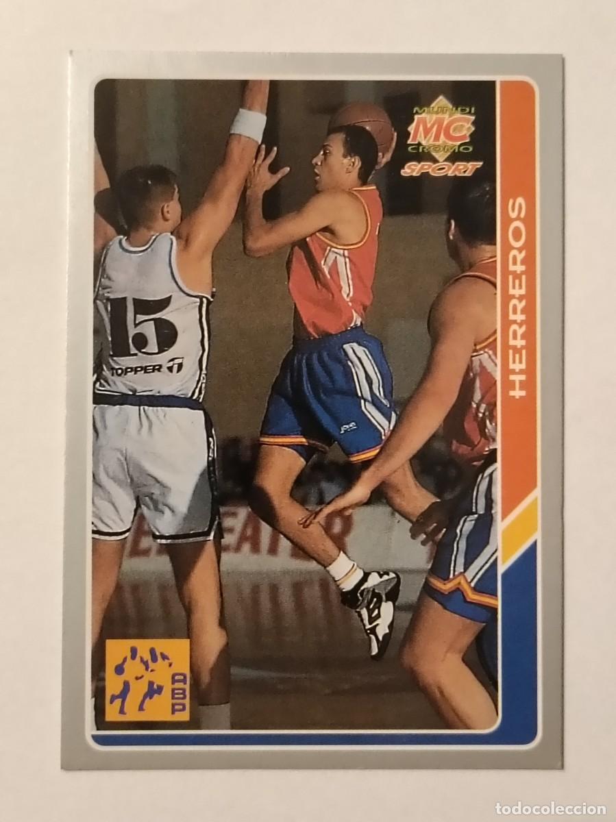 Coleccionismo deportivo: #214 HERREROS (ESPA&Ntilde;A) BALONCESTO FICHAS ACB 95 MUNDICROMO MC