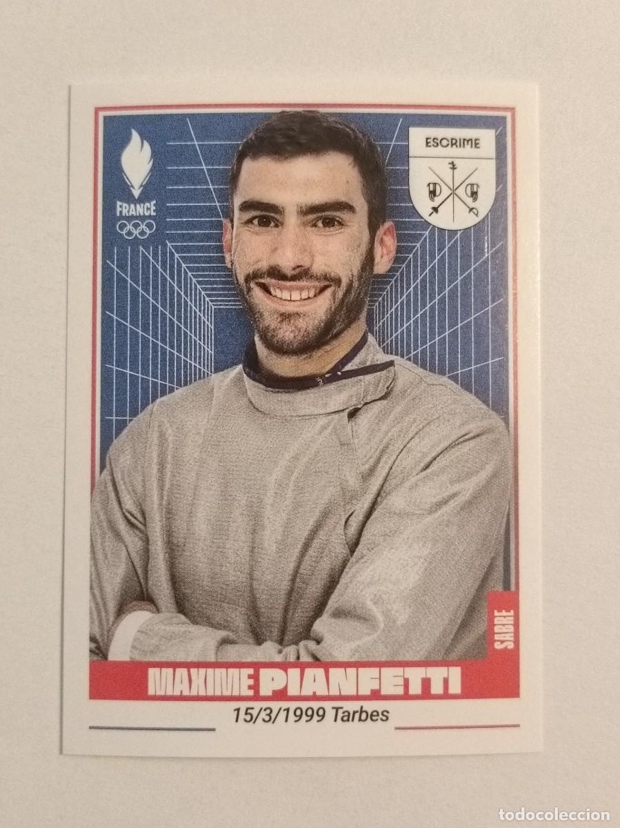 Coleccionismo deportivo: #75 PIANFETTI (ESGRIMA) OFICIAL EQUIPO FRANCIA JUEGOS OLIMPICOS PARIS 2024 PANINI