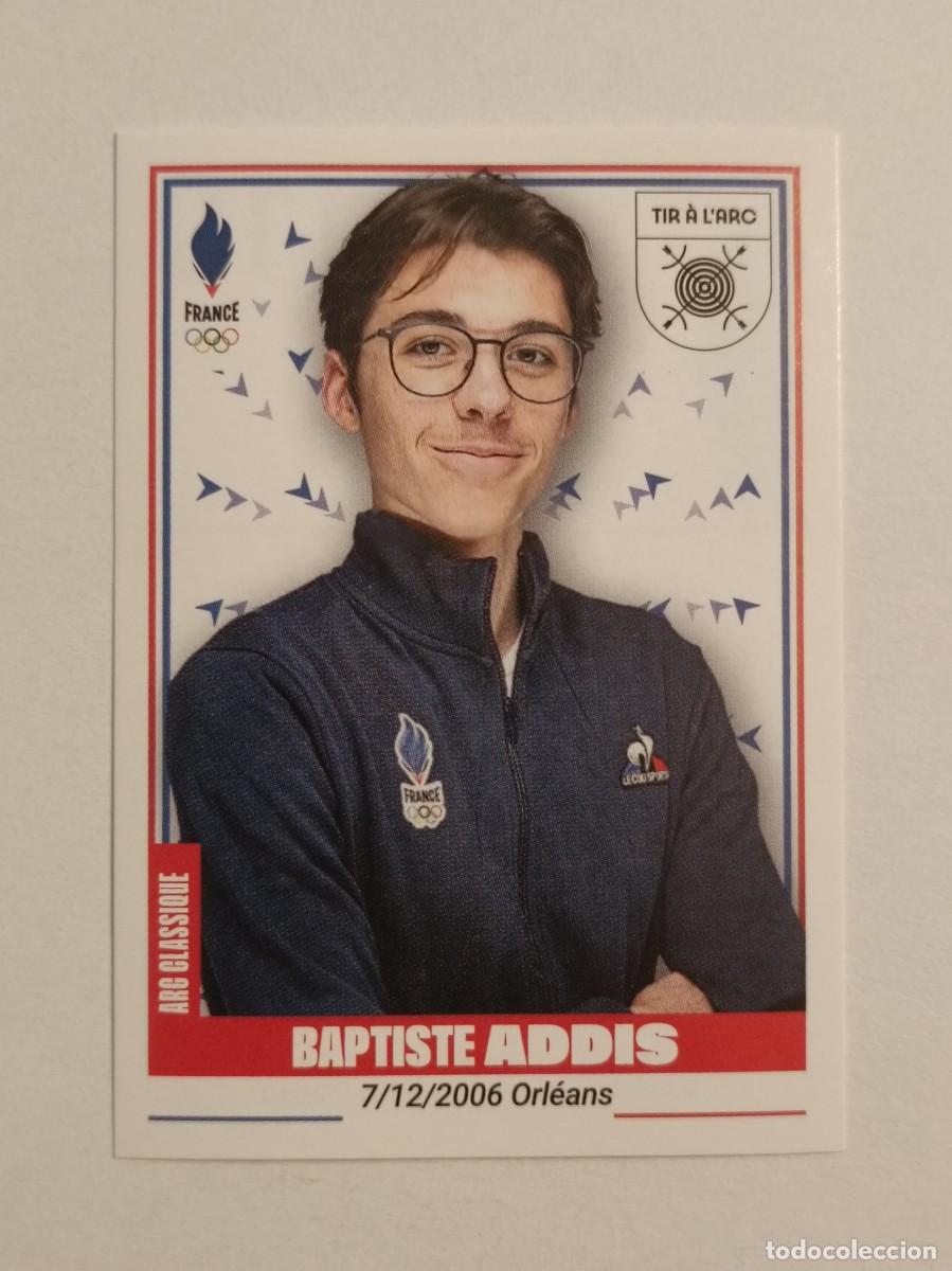 Coleccionismo deportivo: #110 ADDIS (TIRO CON ARCO) OFICIAL EQUIPO FRANCIA JUEGOS OLIMPICOS PARIS 2024 PANINI