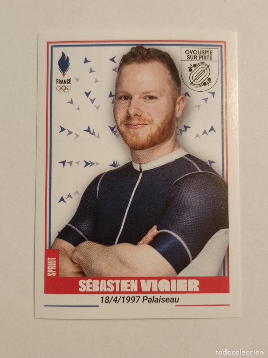 Coleccionismo deportivo: #129 VIGIER (CICLISMO EN PISTA) OFICIAL EQUIPO FRANCIA JUEGOS OLIMPICOS PARIS 2024 PANINI