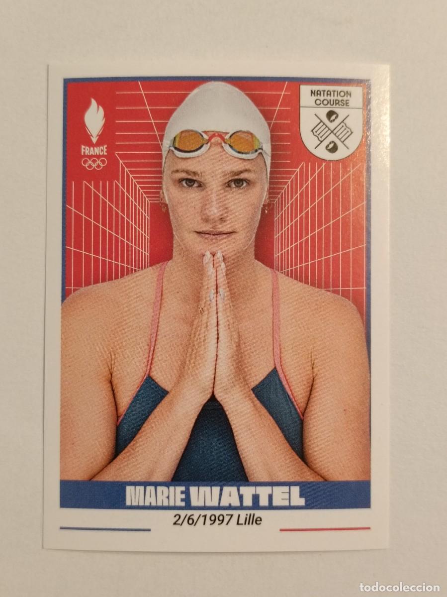 Coleccionismo deportivo: #148 WATTEL (NATACION) OFICIAL EQUIPO FRANCIA JUEGOS OLIMPICOS PARIS 2024 PANINI