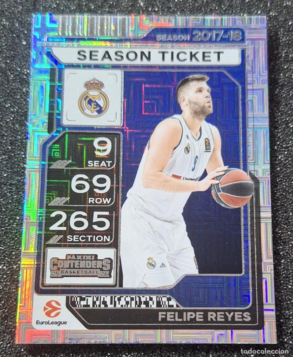 Coleccionismo deportivo: Felipe Reyes Real Madrid Panini Contenders Euroleague Basketball