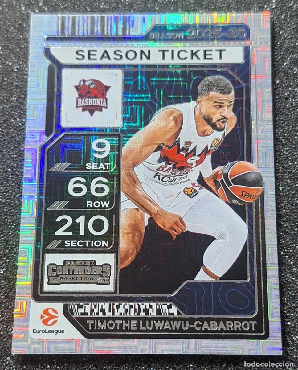 Coleccionismo deportivo: Timothe Luwawu-Cabarrot Baskonia Panini Contenders Euroleague Basketball