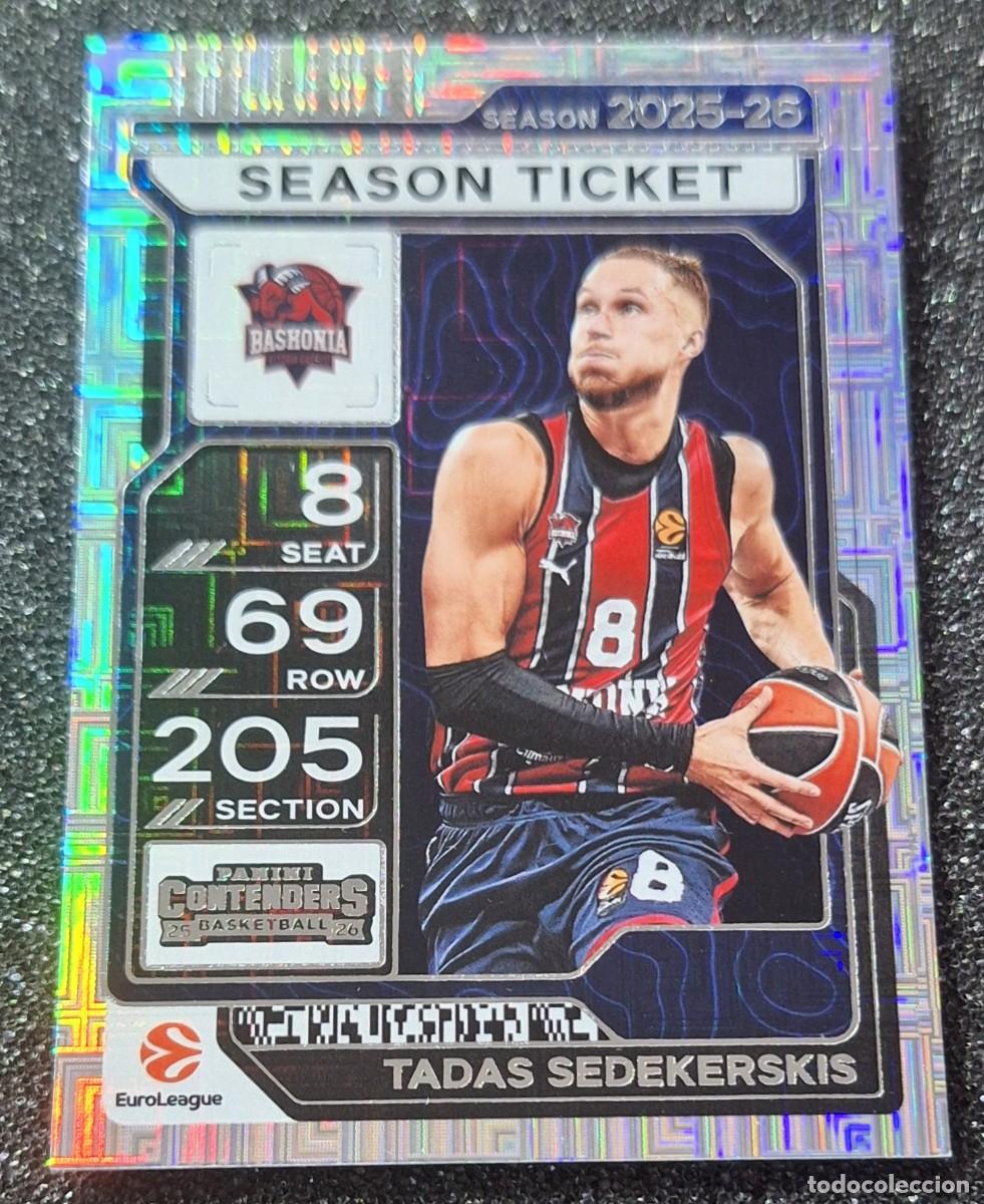 Coleccionismo deportivo: Tadas Sedekerskis Baskonia Panini Contenders Euroleague Basketball
