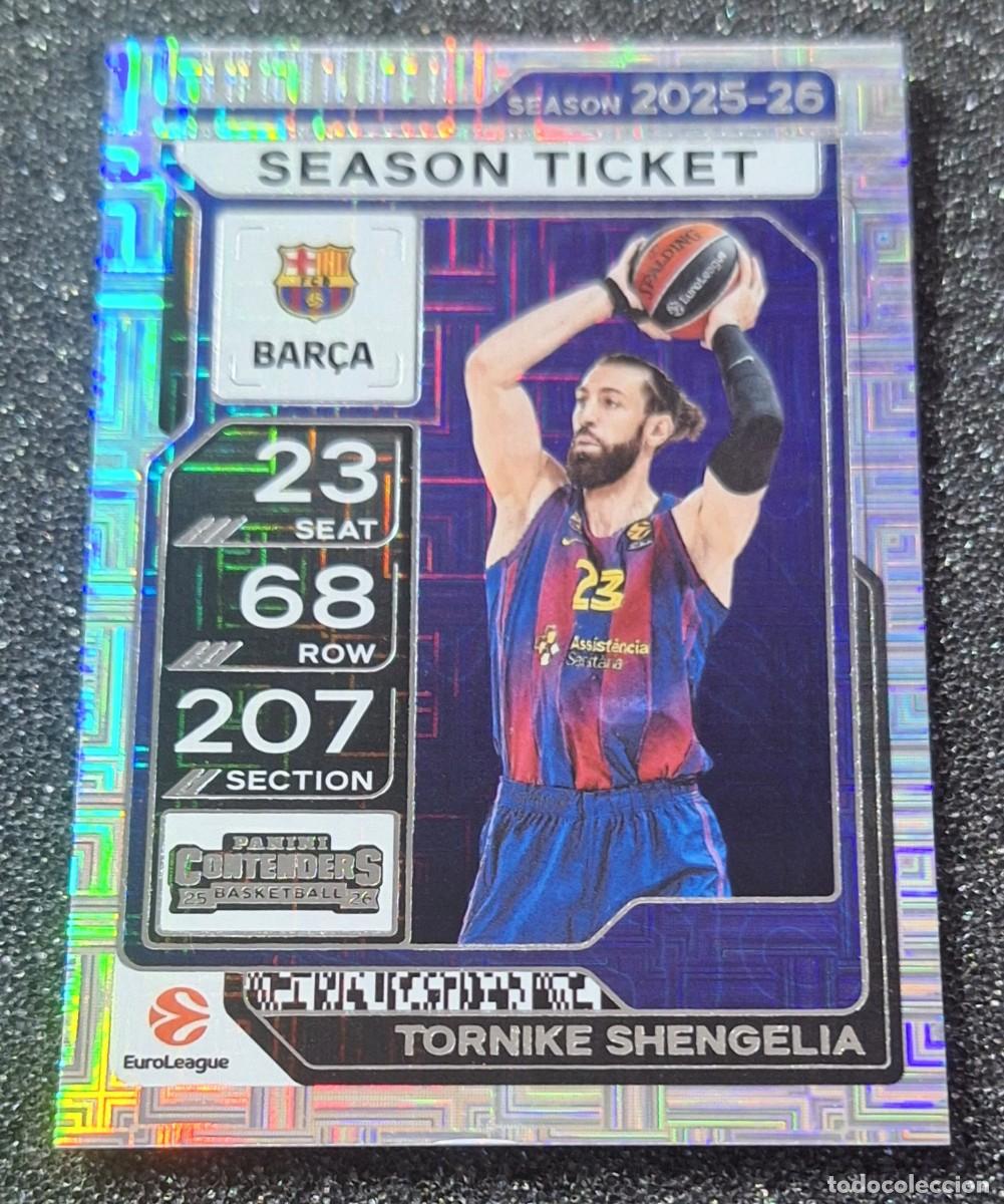 Coleccionismo deportivo: Tornike Shengelia Barcelona Panini Contenders Euroleague Basketball