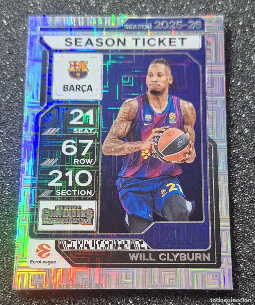 Coleccionismo deportivo: Will Clyburn Barcelona Panini Contenders Euroleague Basketball