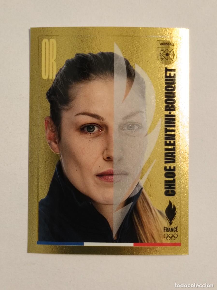 Coleccionismo deportivo: #258 VALENTINI-BOUQUET (BALONMANO) OFICIAL EQUIPO FRANCIA JUEGOS OLIMPICOS PARIS 2024 PANINI