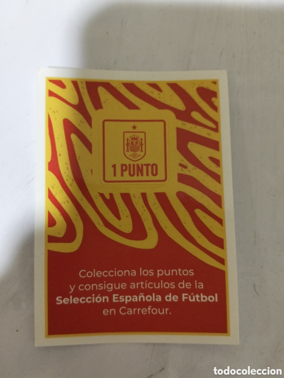 Coleccionismo deportivo: 1 punto carrefour selecci&oacute;n espa&ntilde;ola de f&uacute;tbol