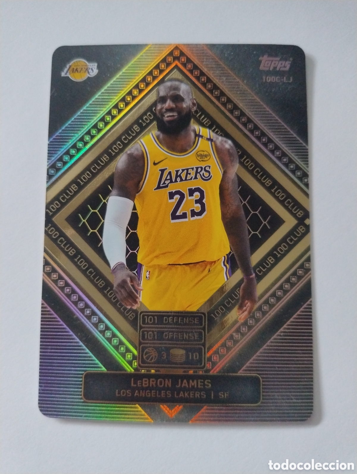Coleccionismo deportivo: 100 C LJ - LeBron James - Los &Aacute;ngeles Lakers - Topps Match Attax NBA 2025 - 2026 100 Club