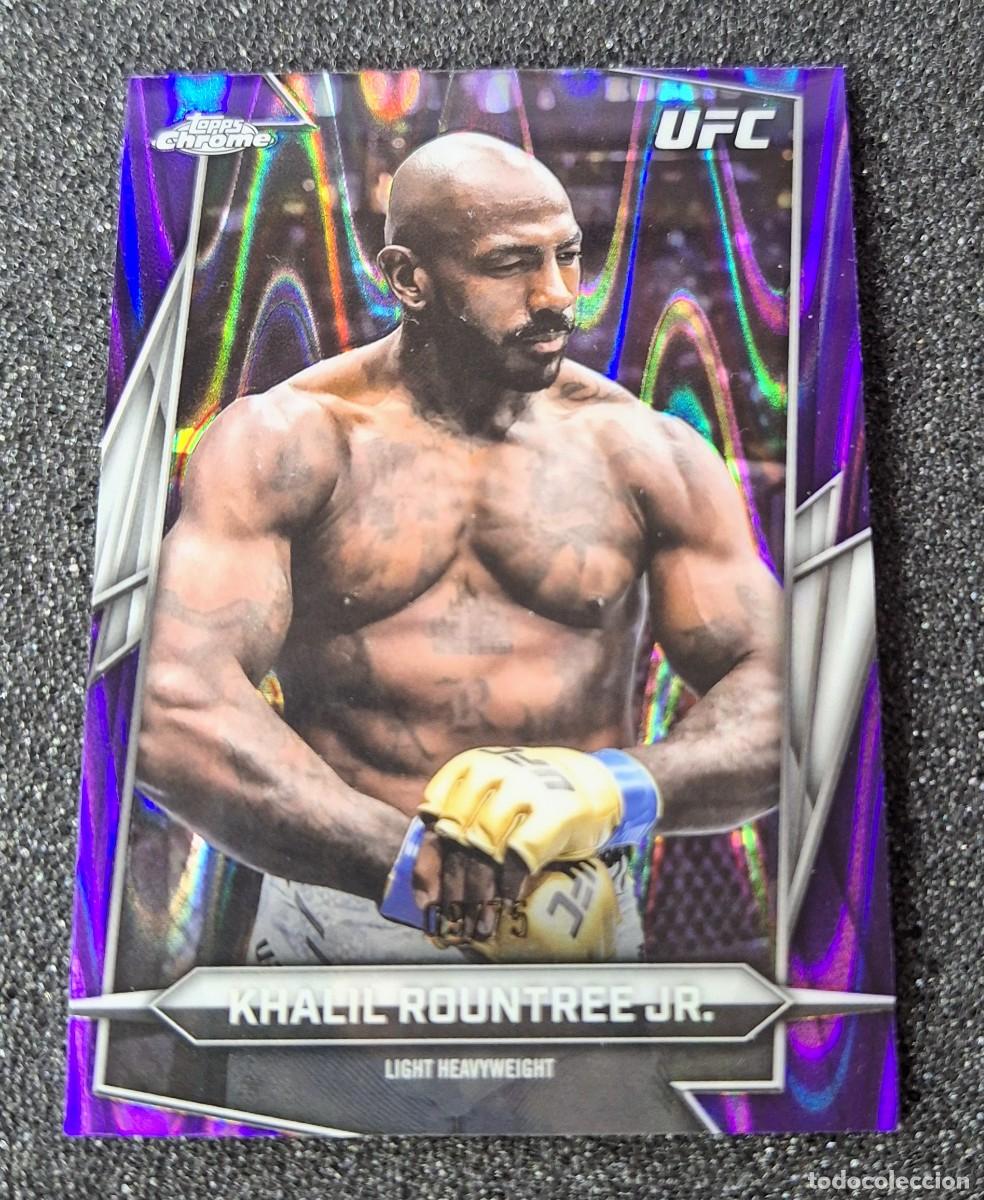 Coleccionismo deportivo: Khalil Rountree Jr. Topps Chrome UFC 2026 Purple Wave 09/75