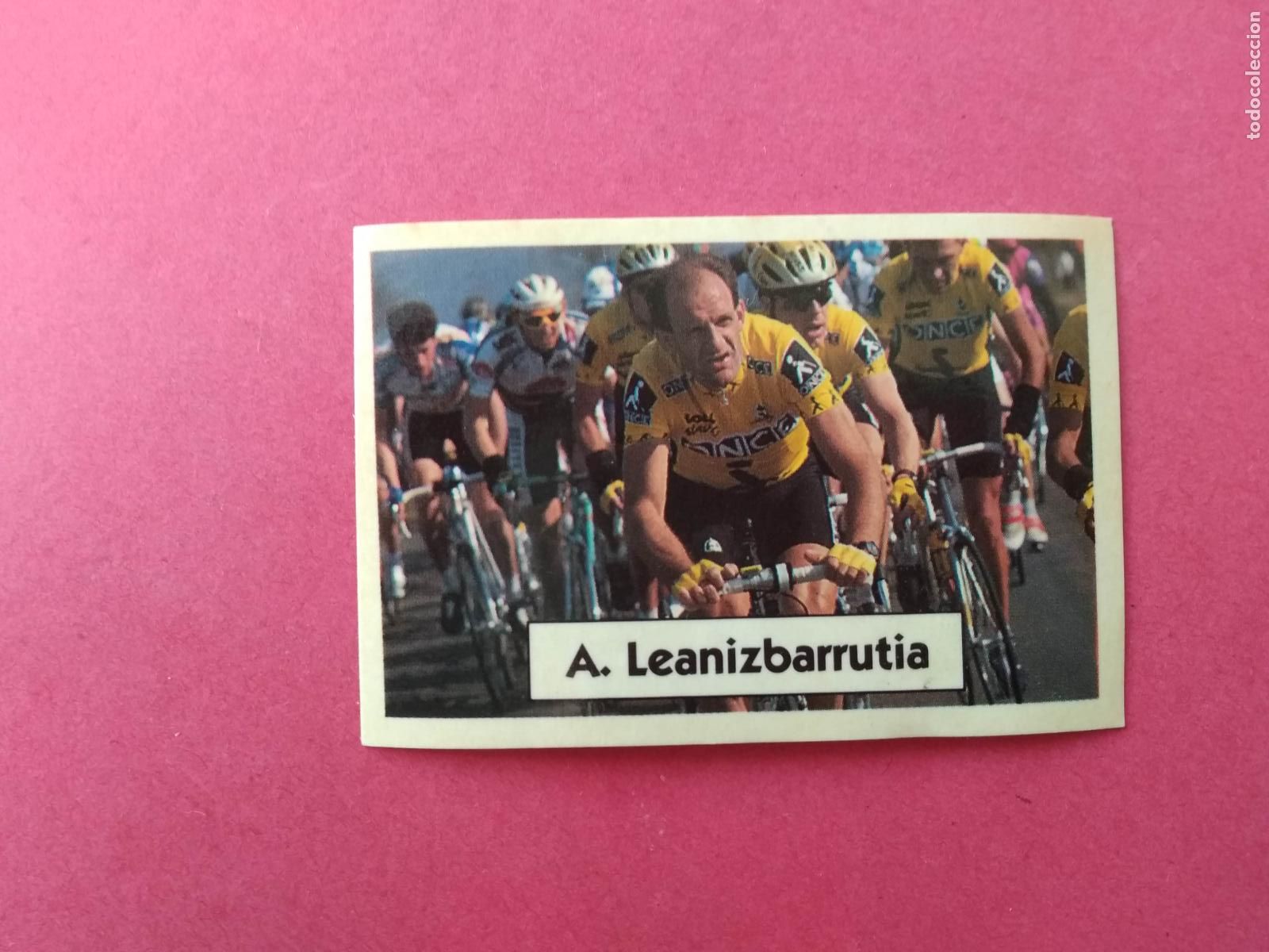 Coleccionismo deportivo: CICLISMO LA VUELTA CICLISTA DE BIMBO 1994 CROMO NUNCA PEGADO N&ordm; 10 A LEANIZBARRUTIA ONCE