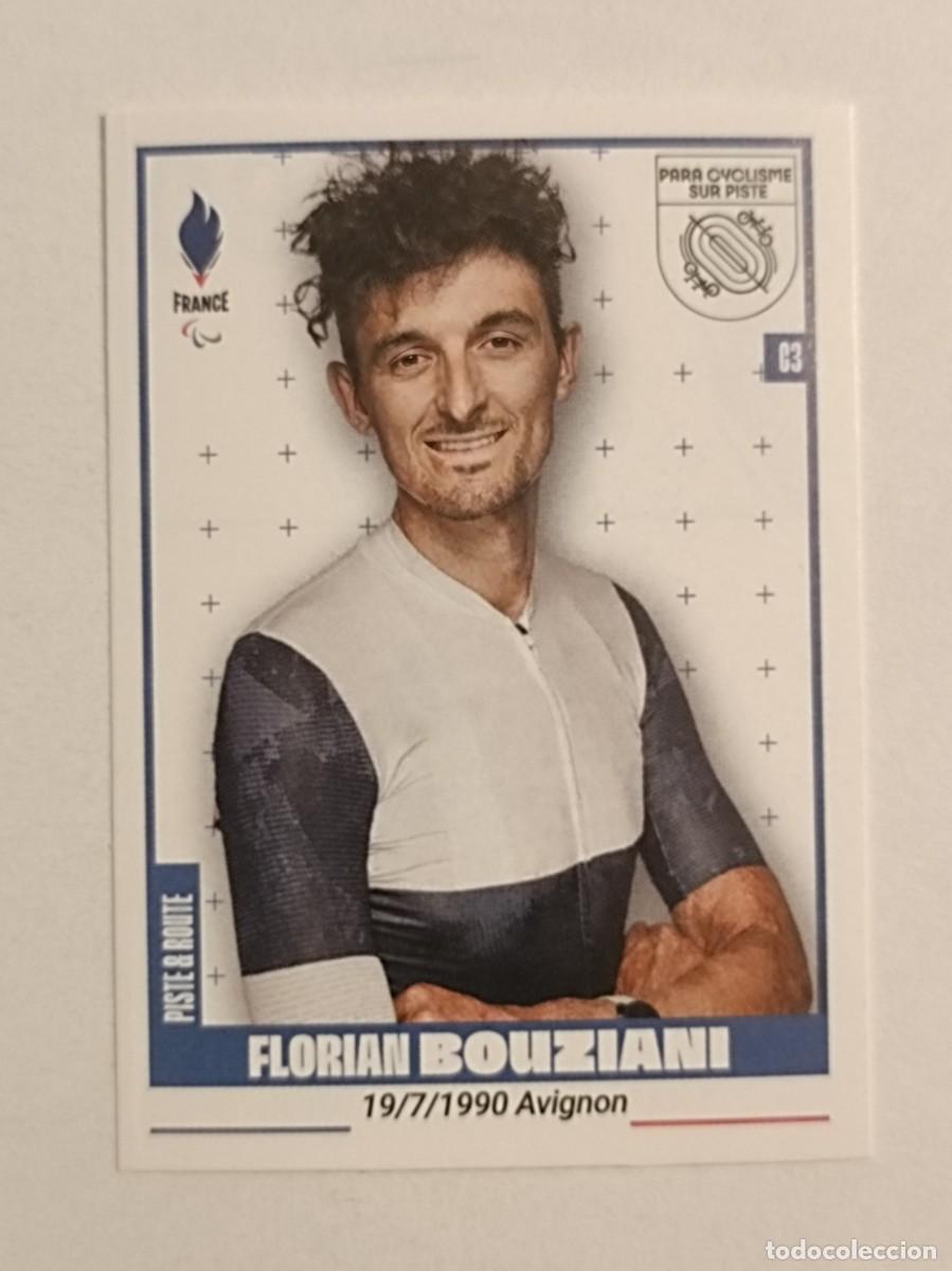 Coleccionismo deportivo: #380 BOUZIANI (PARAOL. CICLISMO PISTA) OFICIAL EQUIPO FRANCIA JUEGOS OLIMPICOS PARIS 2024 PANINI