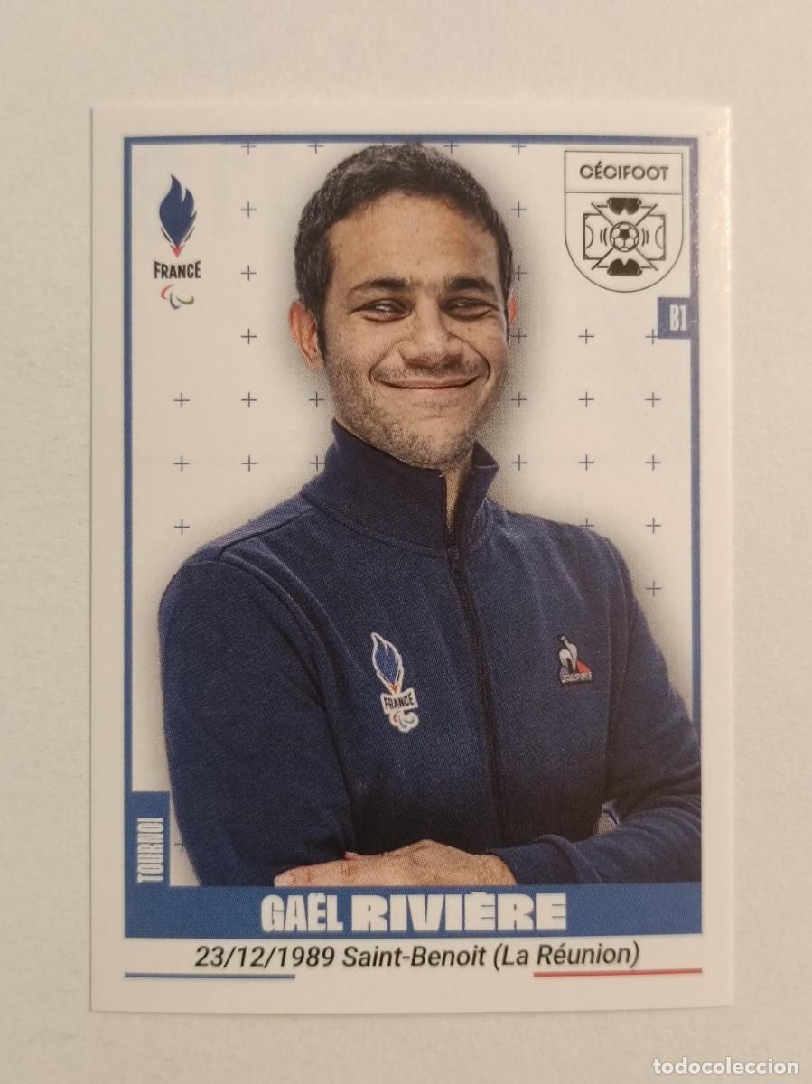 Coleccionismo deportivo: #413 RIVIERE (FUTBOL CIEGOS) OFICIAL EQUIPO FRANCIA JUEGOS OLIMPICOS PARIS 2024 PANINI