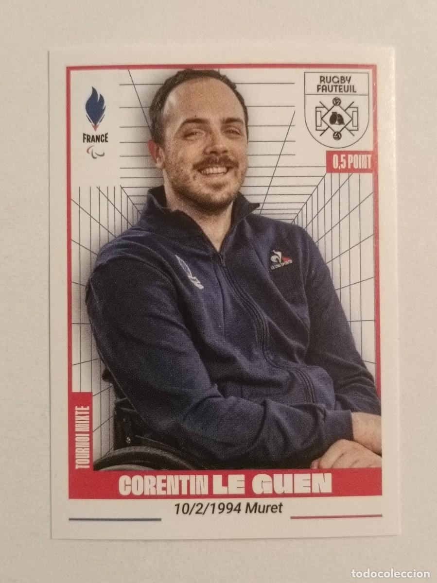 Coleccionismo deportivo: #418 LE GUEN (RUGBY SILLA DE RUEDAS) OFICIAL EQUIPO FRANCIA JUEGOS OLIMPICOS PARIS 2024 PANINI