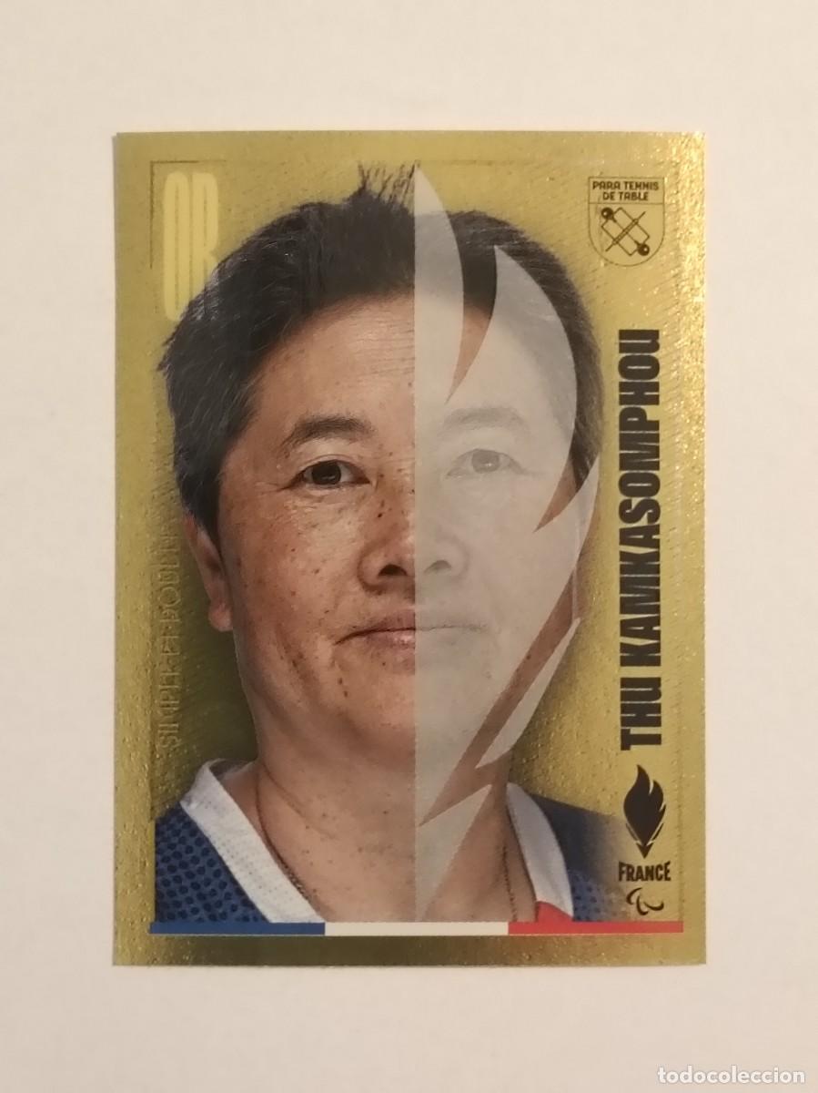 Coleccionismo deportivo: #446 KAMKASOMPHOU (PARAOL. TENIS DE MESA) OFICIAL EQUIPO FRANCIA JUEGOS OLIMPICOS PARIS 2024 PANINI
